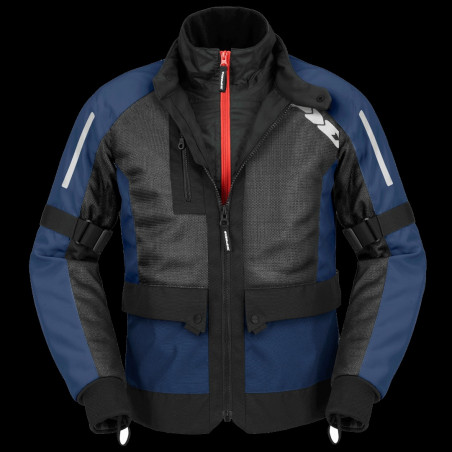 SPIDI - GIACCA MOTO TOURING ESTIVA NET H20 D300-022 NERO/BLU