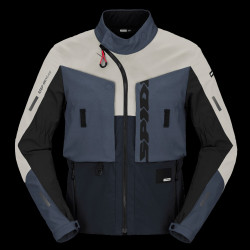 SPIDI - GIACCA MOTO TOURING FRONTIER T345-498 GRIGIO/BLU/AZZURRO