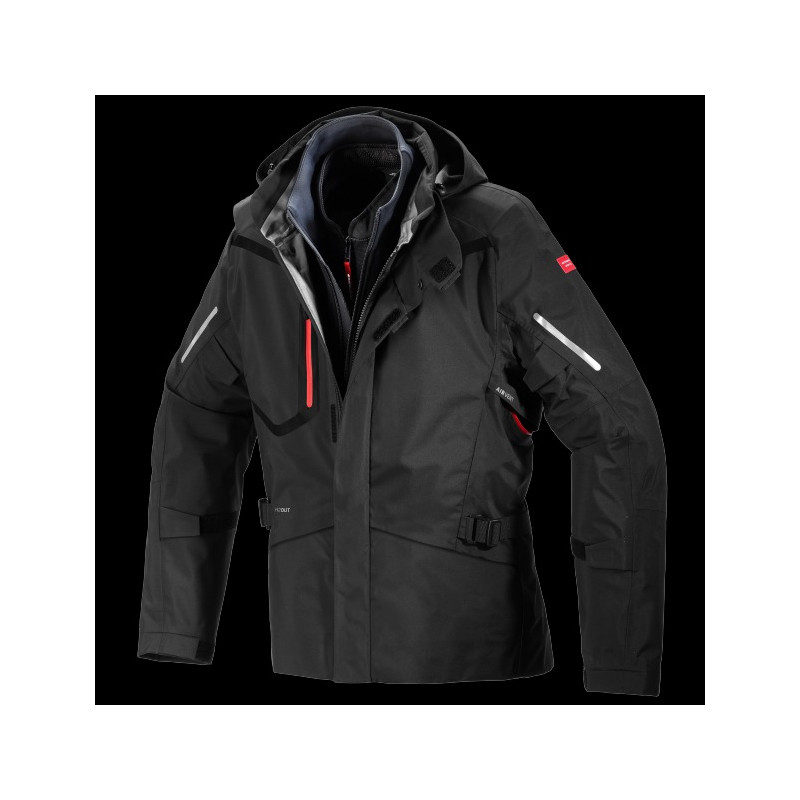 SPIDI - GIACCA MOTO TOURING MISSION-T JACKET NERO/GRIGIO SPIDI - GIACCA MOTO TOURING MISSION-T JACKET NERO/GRIGIO