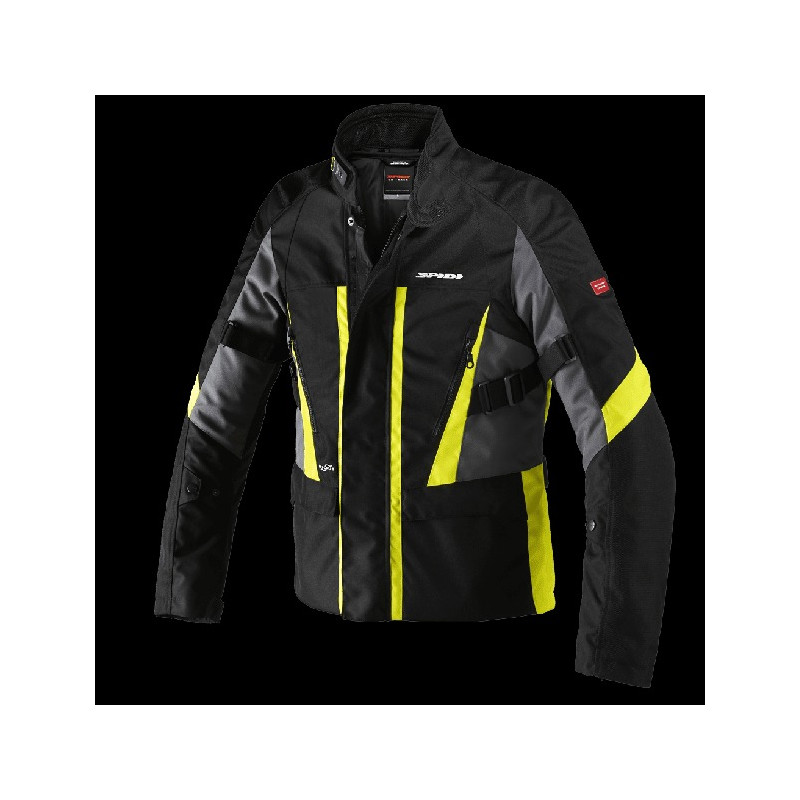SPIDI - GIACCA MOTO TOURING TRAVELER 2 NERO/GIALLO FLUO SPIDI - GIACCA MOTO TOURING TRAVELER 2 NERO/GIALLO FLUO