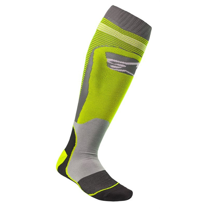 ALPINESTARS - CALZE TECNICHE MOTOCROSS MX PLUS-1 GIALLO FLUO/GRIGIO