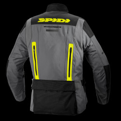 SPIDI - GIACCA MOTO TOURING TRAVELER 3 NERO/GRIGIO/GIALLO FLUO