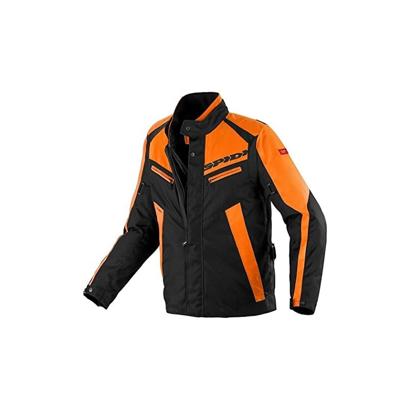 SPIDI - GIACCA MOTO TOURING TRAVELER NERO/ARANCIONE