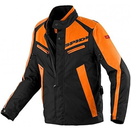SPIDI - GIACCA MOTO TOURING TRAVELER NERO/ARANCIONE