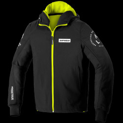 SPIDI - GIACCA MOTO URBAN HOODIE ARMOR EVO NERO/GIALLO FLUO