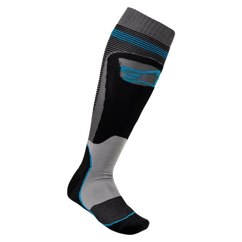 ALPINESTARS - CALZE TECNICHE MOTOCROSS MX PLUS-1 NERO/AZZURRO