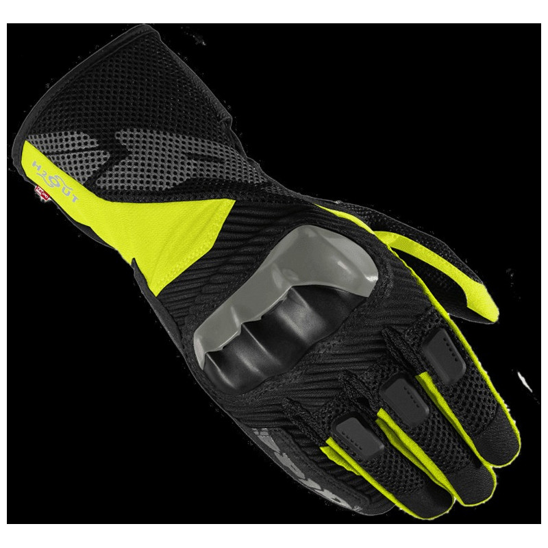 SPIDI - GUANTI MOTO ESTIVI IMPERMEABILI RAINSHIELD NERO/GIALLO FLUO