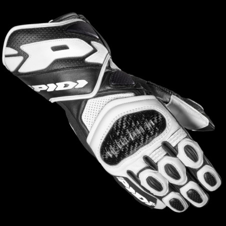 SPIDI - GUANTI MOTO IN PELLE CARBO 7 NERO/BIANCO