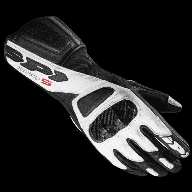 SPIDI - GUANTI MOTO IN PELLE DONNA STR-5 NERO/BIANCO