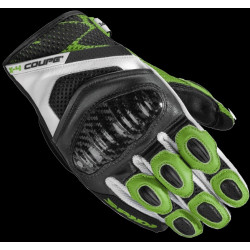 SPIDI - GUANTI MOTO IN PELLE ESTIVI X4 COUPE' NERO/VERDE