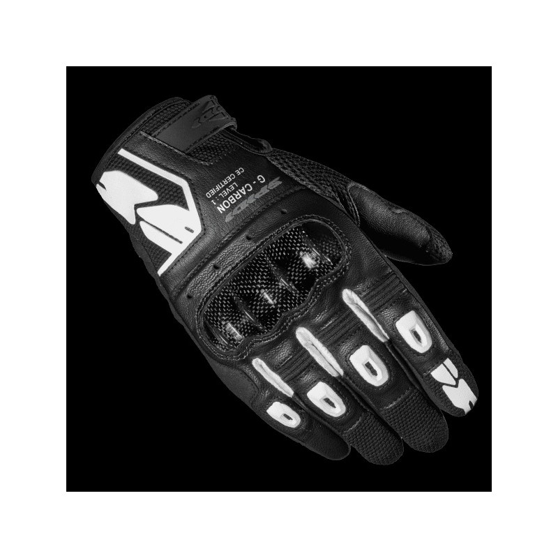 SPIDI - GUANTI MOTO IN PELLE G-CARBON NERO SPIDI - GUANTI MOTO IN PELLE G-CARBON NERO
