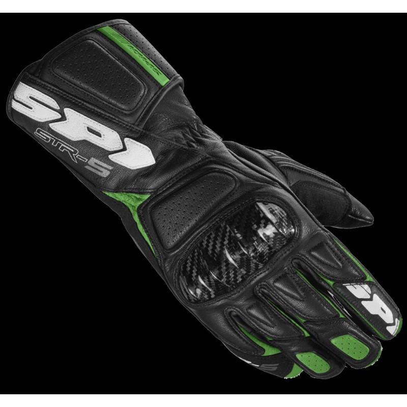 SPIDI - GUANTI MOTO IN PELLE STR-5 NERO/VERDE