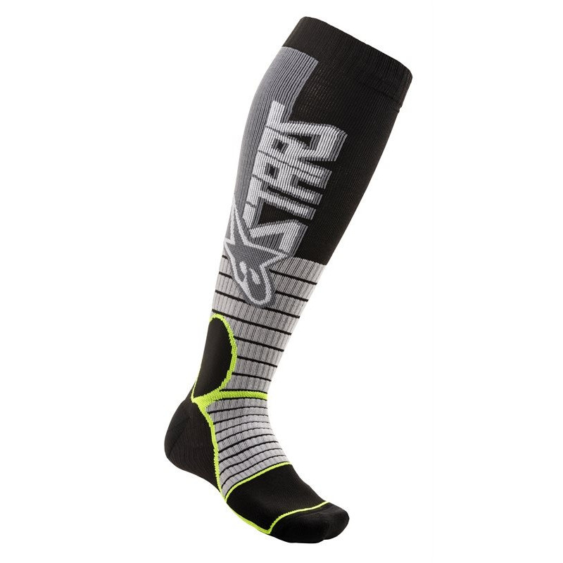 ALPINESTARS - CALZE TECNICHE MOTOCROSS MX PRO GRIGIO/GIALLO FLUO
