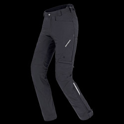 SPIDI - PANTALONI MOTO IN TESSUTO STRETCH TEX J74-026 NERO