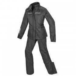 SPIDI - TUTA DIVISIBILE ANTIPIOGGIA DONNA TOURING RAIN - NERO