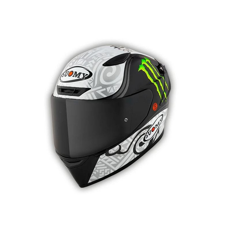 SUOMY - CASCO MOTO INTEGRALE TRACK-1 BAGNAIA WINTER TEST MONSTER REPLICA BIANCO/NERO/VERDE