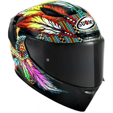 SUOMY - CASCO MOTO INTEGRALE TX-PRO CHIEFTAIN NERO/ROSA/AZZURRO/GIALLO/ROSSO