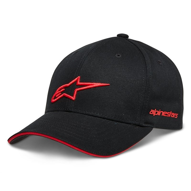 ALPINESTARS - CAPPELLO ROSTRUM HAT - NERO/ROSSO