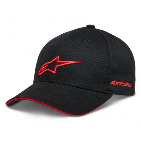 ALPINESTARS - CAPPELLO ROSTRUM HAT - NERO/ROSSO