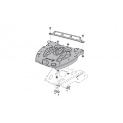 SW-MOTECH - PIATTO ADATTATORE PER PORTABAGAGLI ALU-RACK PER GIVI/KAPPA MONOLOCK