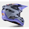 ALPINESTARS - CASCO MOTOCROSS SM3 JETTSON - GRIGIO/VIOLA/NERO