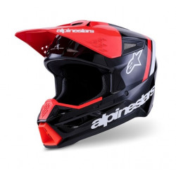 ALPINESTARS - CASCO MOTOCROSS SM3 RADIUM - NERO/ROSSO/BIANCO