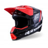 ALPINESTARS - CASCO MOTOCROSS SM3 RADIUM - NERO/ROSSO/BIANCO