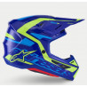ALPINESTARS - CASCO MOTOCROSS S-M7 - BLU/GIALLO FLUO/AZZURRO