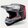 ALPINESTARS - CASCO MOTOCROSS SUPERTECH S-M10 FLOOD - ARGENTO/NERO/ROSSO FLUO