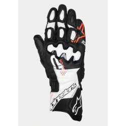 ALPINESTARS - GUANTI MOTO IN PELLE GP PLUS R V3 - NERO/BIANCO/ROSSO FLUO