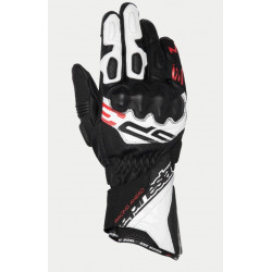 ALPINESTARS - GUANTI MOTO IN PELLE SP-3 - NERO/BIANCO/ROSSO FLUO