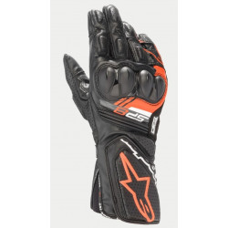 ALPINESTARS - GUANTI MOTO IN PELLE SP-8 V3 - NERO/ROSSO FLUO