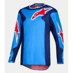 ALPINESTARS - MAGLIA MOTOCROSS FLUID GRID - BLU/ROSSO/AZZURRO