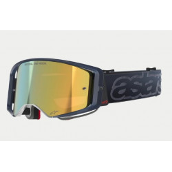 ALPINESTARS - MASCHERINA MOTOCROSS SUPERTECH VISION VISTA LENTE A SPECCHIO ORO - NERO/GRIGIO