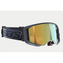 ALPINESTARS - MASCHERINA MOTOCROSS SUPERTECH VISION VISTA LENTE A SPECCHIO ORO - NERO/GRIGIO
