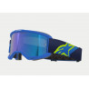 ALPINESTARS - MASCHERINA MOTOCROSS VISION 5 CORP LENTE A SPECCHIO BLU - BLU/GIALLO FLUO