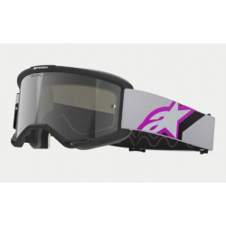 ALPINESTARS - MASCHERINA MOTOCROSS VISION 5 CORP LENTE SPECCHIATA ARGENTO - VIOLA/GRIGIO