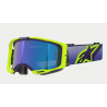 ALPINESTARS - MASCHERINA MOTOCROSS VISION 8 CORP LENTE A SPECCHIO BLU - GIALLO FLUO/VIOLA