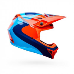 BELL - CASCO MOTOCROSS BAMBINO MX-10 MIPS WAVE - ARANCIO/BLU