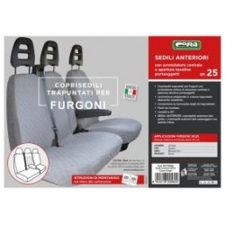 CORA - Coprisedili per furgoni tg. SP25 tess. cotone trapuntato grigio 001702562