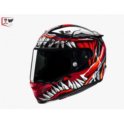 HJC - CASCO MOTO INTEGRALE RPHA 12 MAXIMIZED VENOM MARVEL MC1SF - NERO/ROSSO/BIANCO