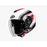 HJC - CASCO MOTO JET i40N LINIA MC1SF - BIANCO/NERO/ROSSO
