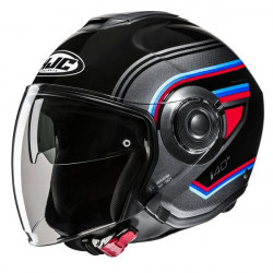 HJC - CASCO MOTO JET I40N LINIA MC21 - NERO/BLU/ROSSO