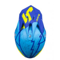 JUST1 - CASCO MOTOCROSS J39 POSEIDON 22.06 - GIALLO FLUO/BLU/AZZURRO