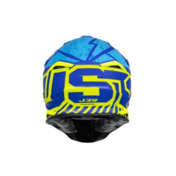 JUST1 - CASCO MOTOCROSS J39 POSEIDON 22.06 - GIALLO FLUO/BLU/AZZURRO