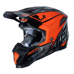 JUST1 - CASCO MOTOCROSS J40 SHOOTER CAMO 22.06 - ARANCIONE/NERO