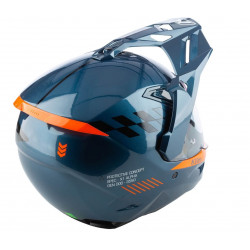 KLIM - CASCO MOTO ADVENTURE X1 ALPHA - BLU/ARANCIONE