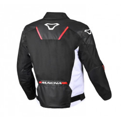 MACNA - GIACCA MOTO IN TESSUTO TAZAR 2.0 - NERO/ROSSO