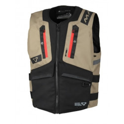 MACNA - GILET DA MOTO ESTIVO VEST MUTV-1 - NERO/SABBIA
