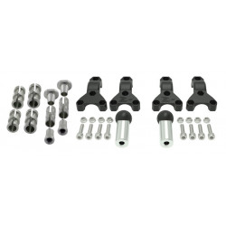 RACETECH - KIT MONTAGGIO SFERICO IN ALLUMINIO SNODATO PARAMANI UNIVERSALI